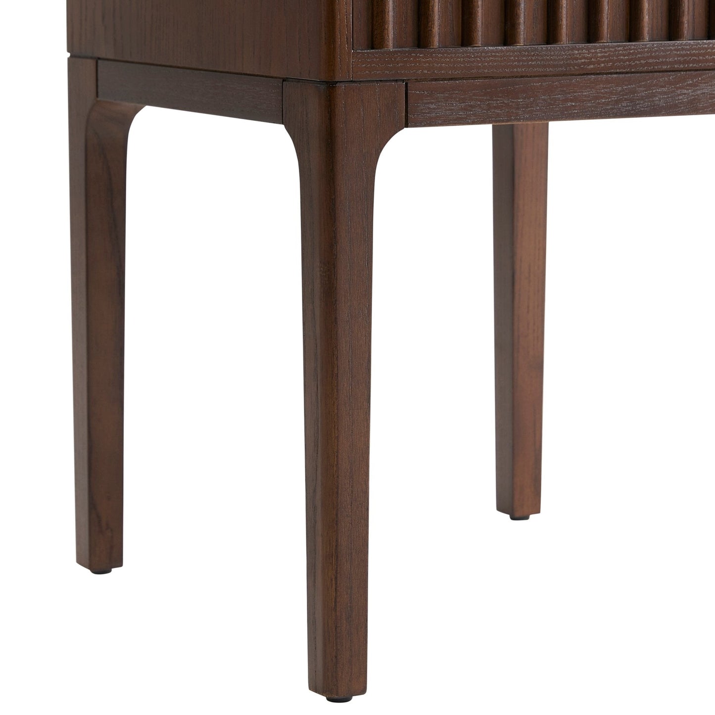 DUS-GOL-07433 Grade-B Dusk Elena Ash 1 Drawer Nightstand - Walnut RRP £129
