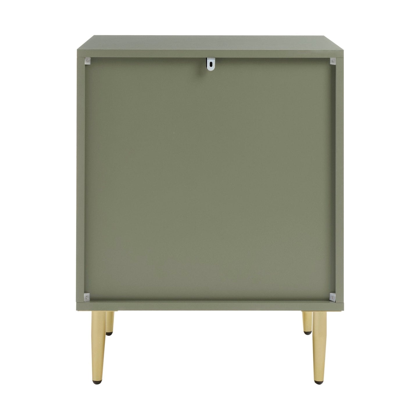 DUS-GOL-02911 Grade-B Dusk Evie 2 Drawer Bedside Table - Vetiver RRP £79