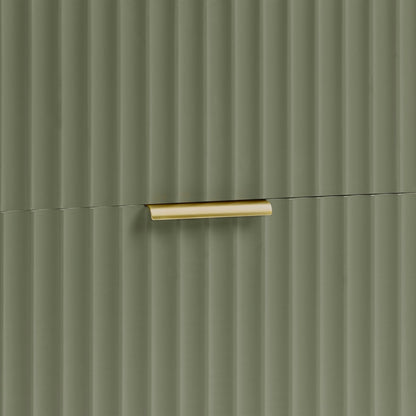 DUS-GOL-02911 Grade-B Dusk Evie 2 Drawer Bedside Table - Vetiver RRP £79