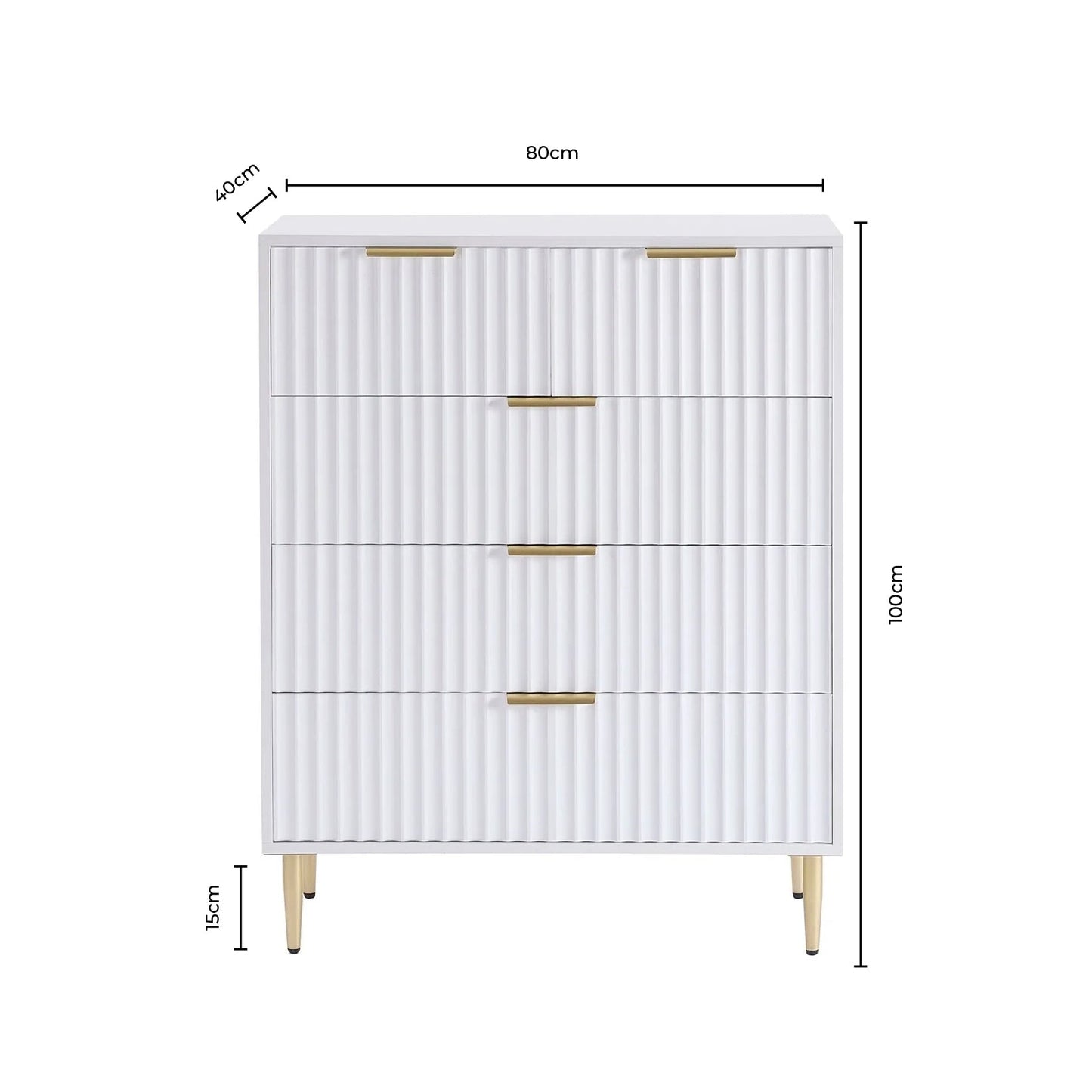 DUS-CC2-01616 Grade-B Dusk Evie 5 Drawer Chest - Sage Green RRP £164