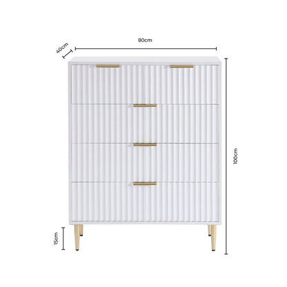 DUS-CC2-01616 Grade-B Dusk Evie 5 Drawer Chest - Sage Green RRP £164