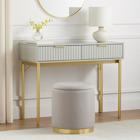 DUS-GOL-02999 Grade-B Dusk Evie Dressing Table Console - Sage RRP £134