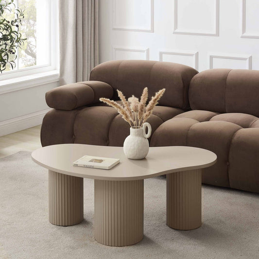 DUS-CC2-02873 Grade-B Dusk Evie Irregular Coffee Table - Taupe RRP £149.00