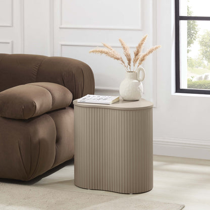 DUS-CC2-05098 Grade-B Dusk Evie Irregular Side Table - Taupe RRP £79.00