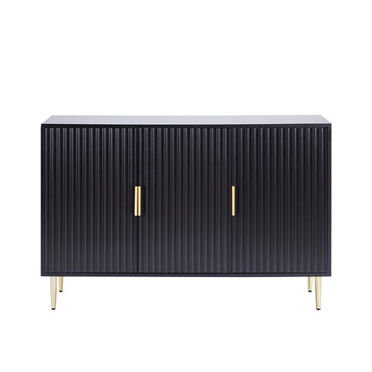 DUS-CC2-02753 Grade-B Dusk Evie 3 Door Sideboard - Black RRP £259.00