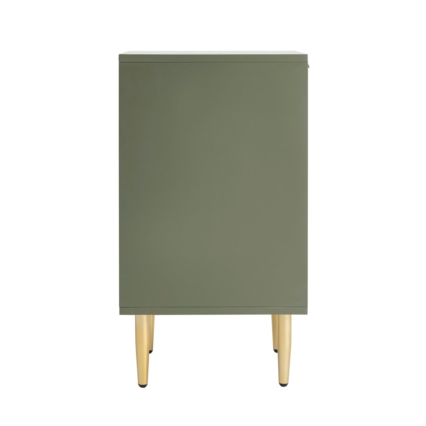 DUS-GOL-06142 Grade-B Dusk Evie 1 Drawer Nightstand - Vetiver RRP £89