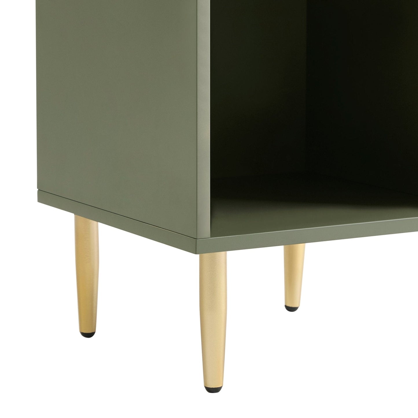 DUS-GOL-06142 Grade-B Dusk Evie 1 Drawer Nightstand - Vetiver RRP £89
