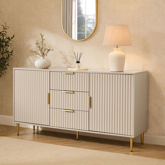 DUS-CC2-03065 Grade-B Dusk Evie Sideboard with Drawers - Taupe RRP £269.00