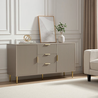 DUS-CC2-04765 Grade-B Dusk Evie Sideboard with Drawers - Taupe RRP £269.00