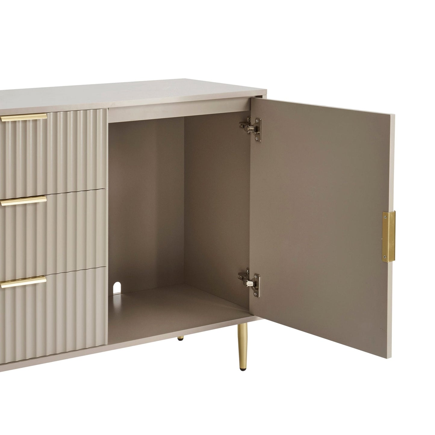 DUS-CC2-04765 Grade-B Dusk Evie Sideboard with Drawers - Taupe RRP £269.00