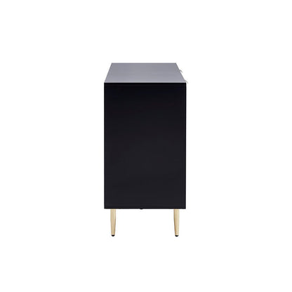 DUS-CC2-05092 Grade-B Dusk Evie Black & Gold Effect 2 Door Sideboard RRP £209.00