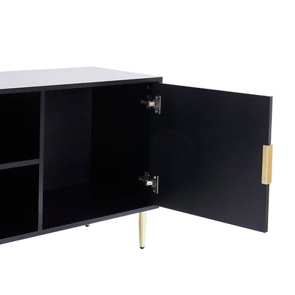DUS-CC2-04349 Grade-B Dusk Evie TV Unit for TVs up to 65" - Black RRP £202.00