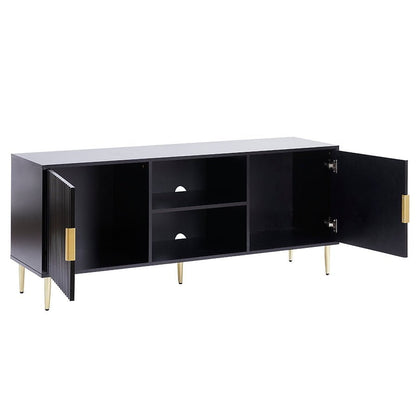 DUS-CC2-04349 Grade-B Dusk Evie TV Unit for TVs up to 65" - Black RRP £202.00