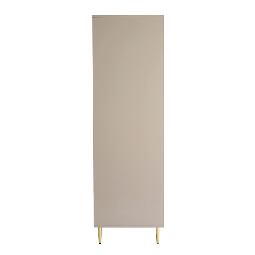 DUS-CC2-03876 Grade-B Dusk Evie 2 Door Wardrobe with Drawers - Taupe RRP £319.00