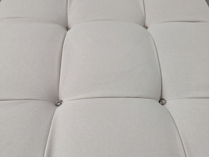 CCG-TRA-00034 Grade-C0 Large Ottoman - Cream RRP £300.00