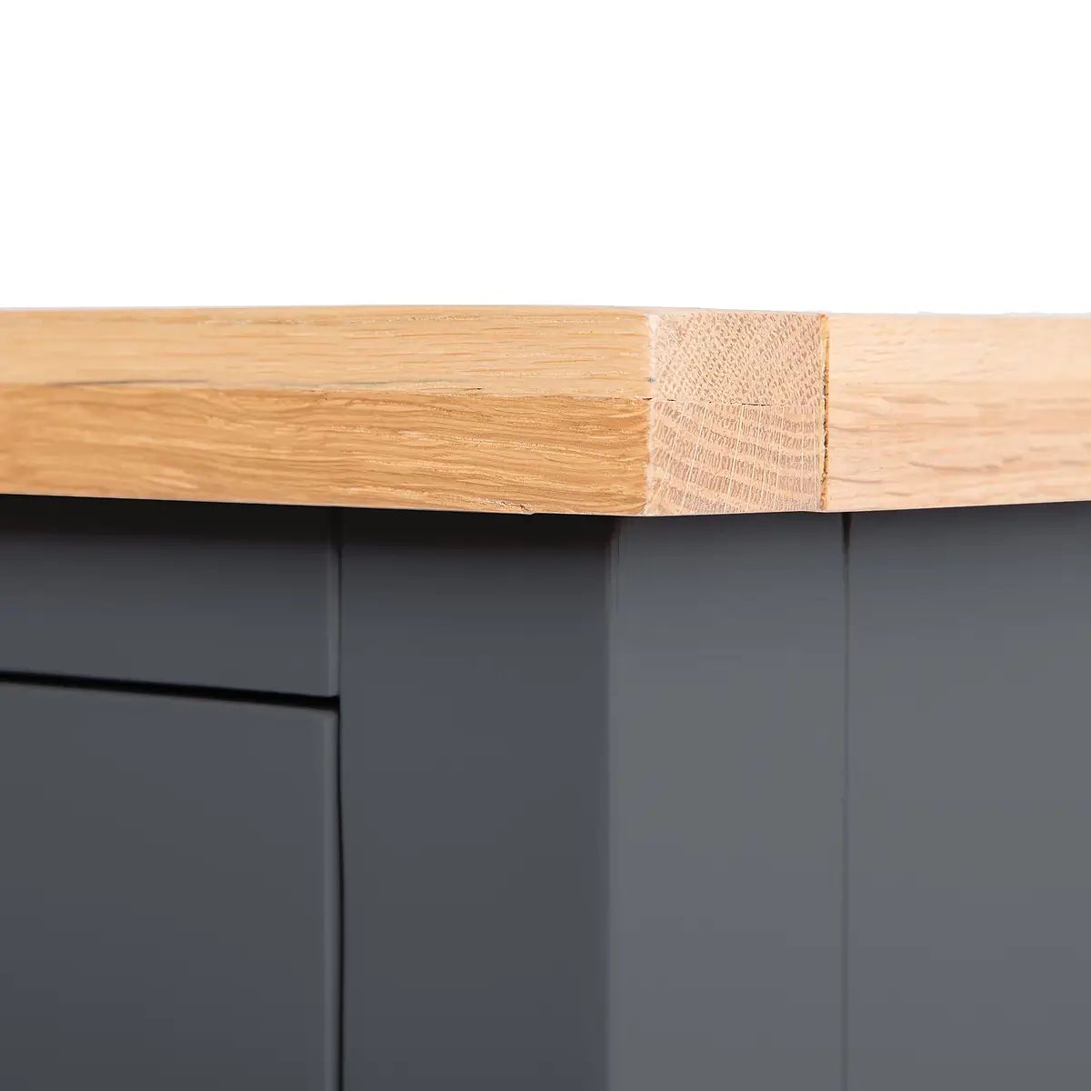ROS-OUT-00646 Grade-C1 Roseland Furniture Farro Charcoal & Oak Mini Cupboard RRP £194.95