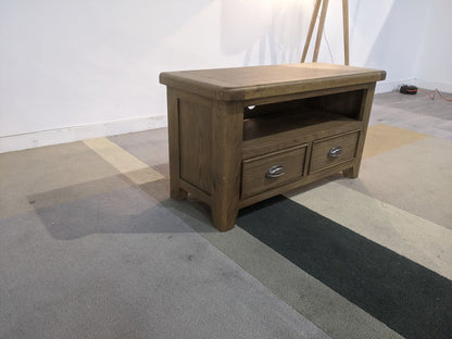 BFW-GOL-00934 Grade-BER Big Furniture Warehouse Holcombe Small TV Unit Dark Brown RRP £199