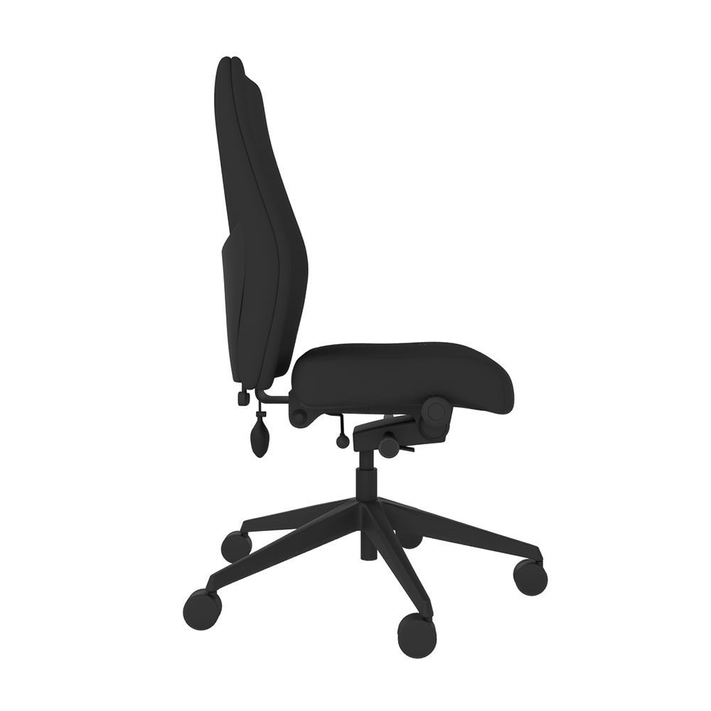 POS-CC2-00272 Grade-B Posturite Positiv Plus High Back Chair - Black - Standard (NO ARMS) RRP £1212.00