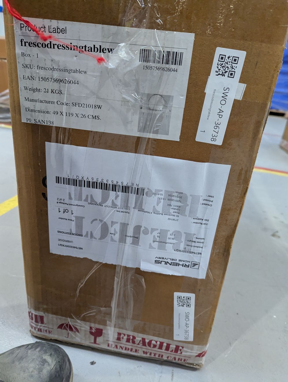 Lot of 6 x Swoon items grade-BER Spares or repair RRP £1484.00