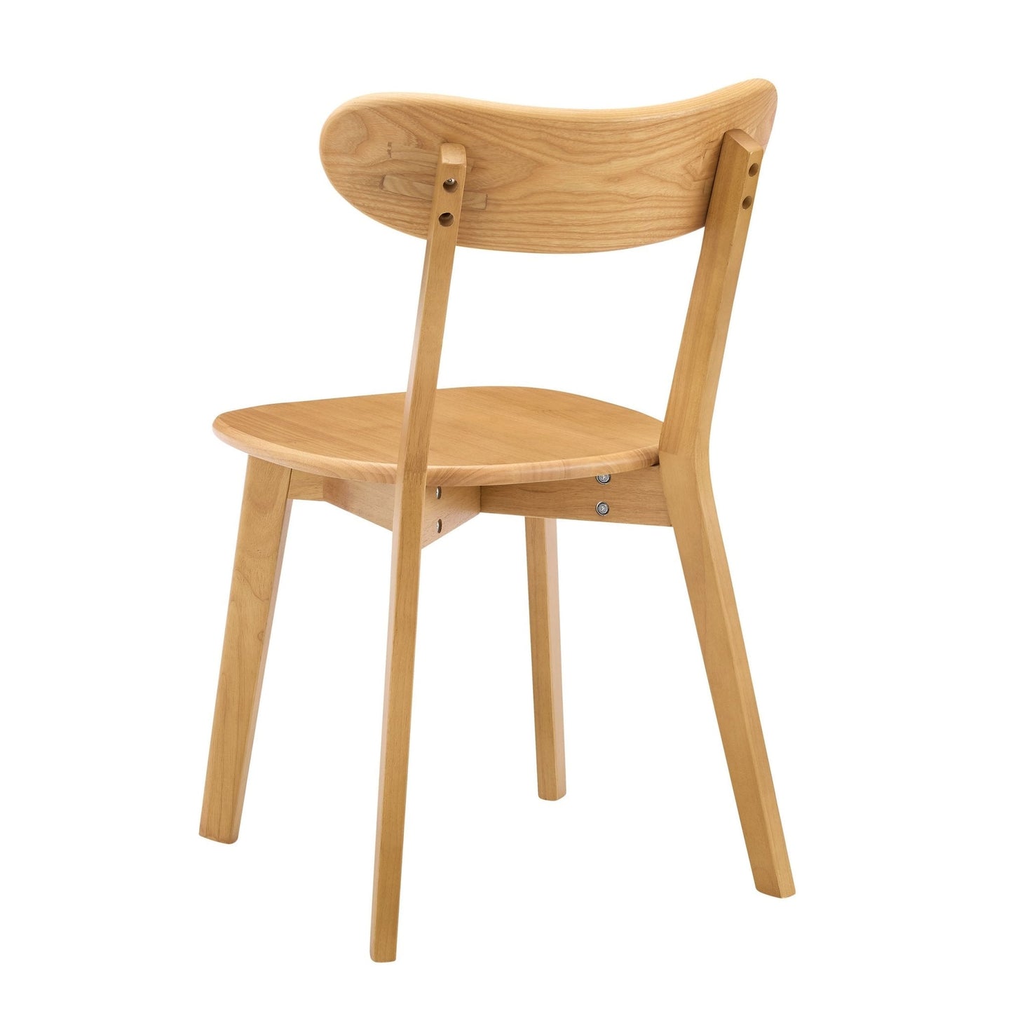DUS-GOL-03198 Grade-B Dusk Georgia Set of 2 Dining Chairs - Light Wood RRP £149