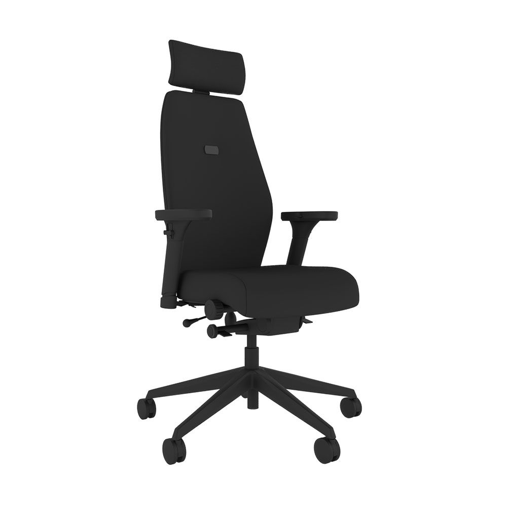 Grade-B Posturite Positiv Plus Black Ergonomic High Back Office Chair RRP £1468
