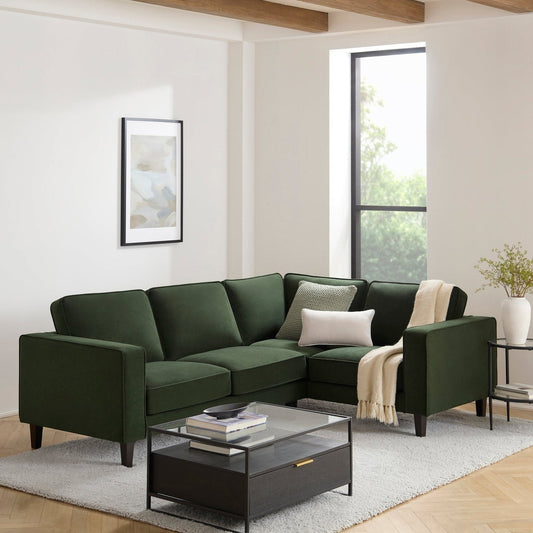 DUS-APM-55368 Grade-BER-DOA Dusk Soho Right Hand Corner Sofa - Dark Olive RRP £1329