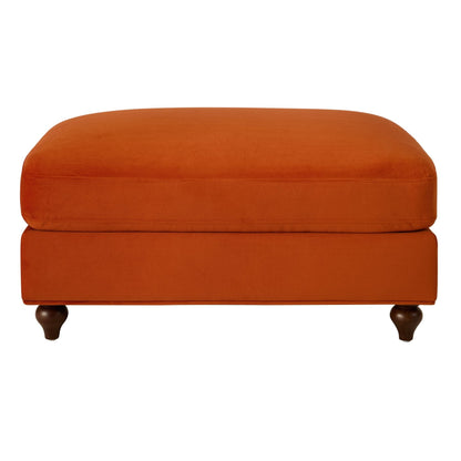 DUS-CC2-02704 Grade-B Dusk Hampshire Pouffe - Bright Orange RRP £199.00