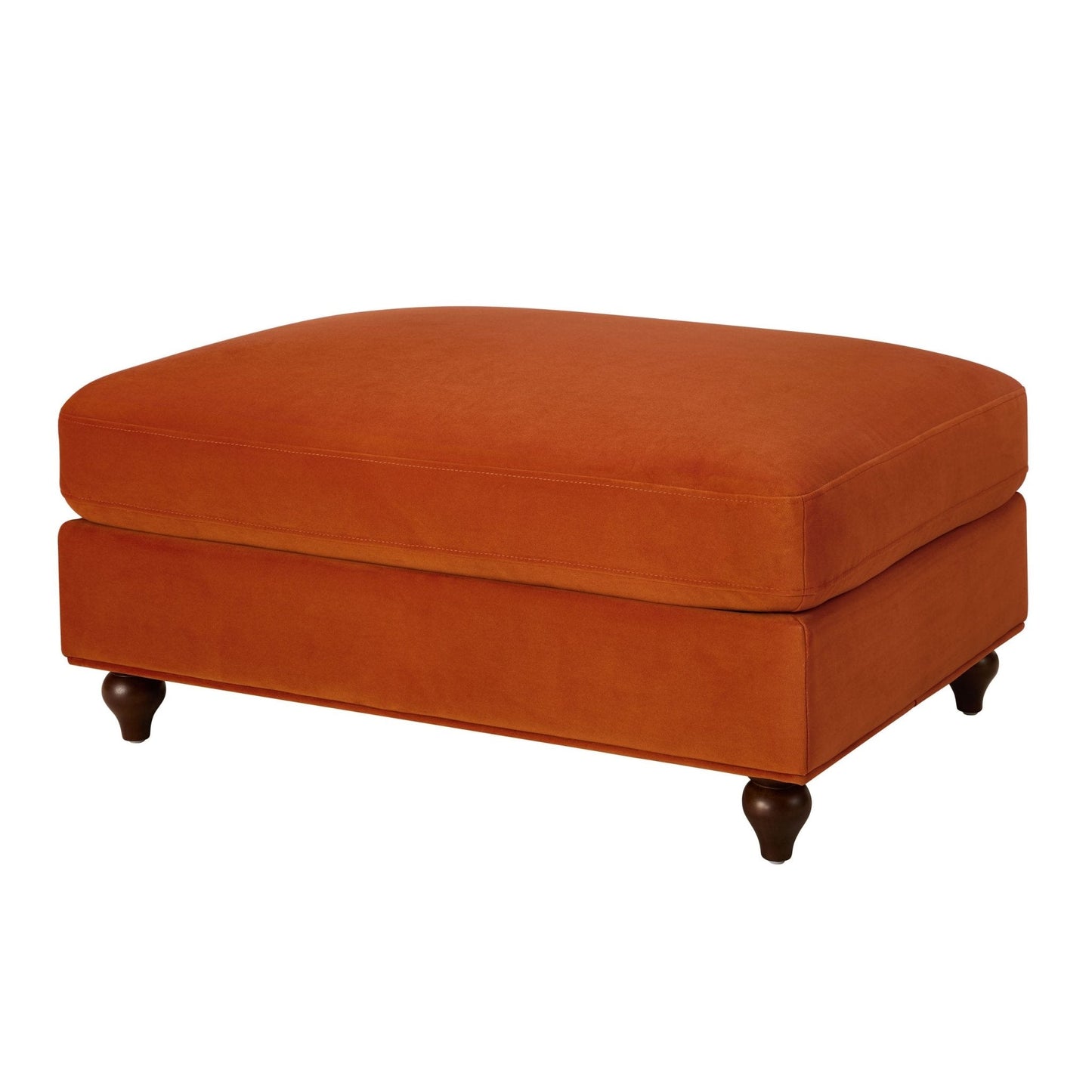DUS-CC2-02704 Grade-B Dusk Hampshire Pouffe - Bright Orange RRP £199.00