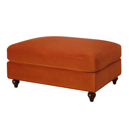 DUS-CC2-02704 Grade-B Dusk Hampshire Pouffe - Bright Orange RRP £199.00