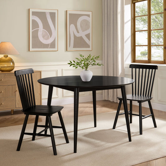 DUS-GOL-03001 Grade-B Dusk Harley Set of 2 Dining Chairs - Black RRP £149