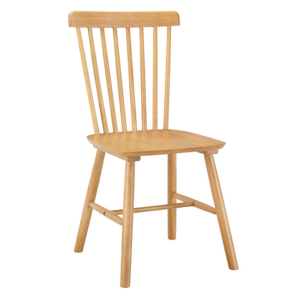 DUS-GOL-03776 Grade-B Dusk Harley Set of 2 Dining Chairs - Light Wood RRP £149
