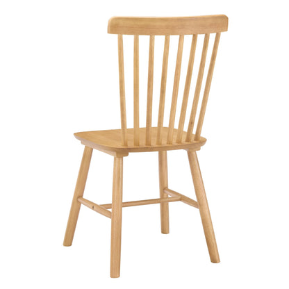 DUS-GOL-03776 Grade-B Dusk Harley Set of 2 Dining Chairs - Light Wood RRP £149