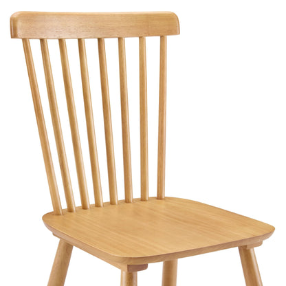 DUS-GOL-03776 Grade-B Dusk Harley Set of 2 Dining Chairs - Light Wood RRP £149