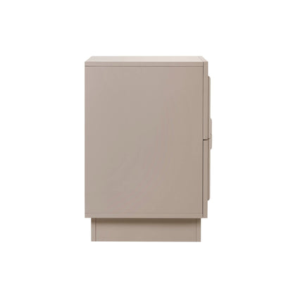 DUS-CC2-04163 Grade-B Dusk Pair of Harlow 2 Drawer Bedside Table - Taupe
 (set of 2) RRP £258.00