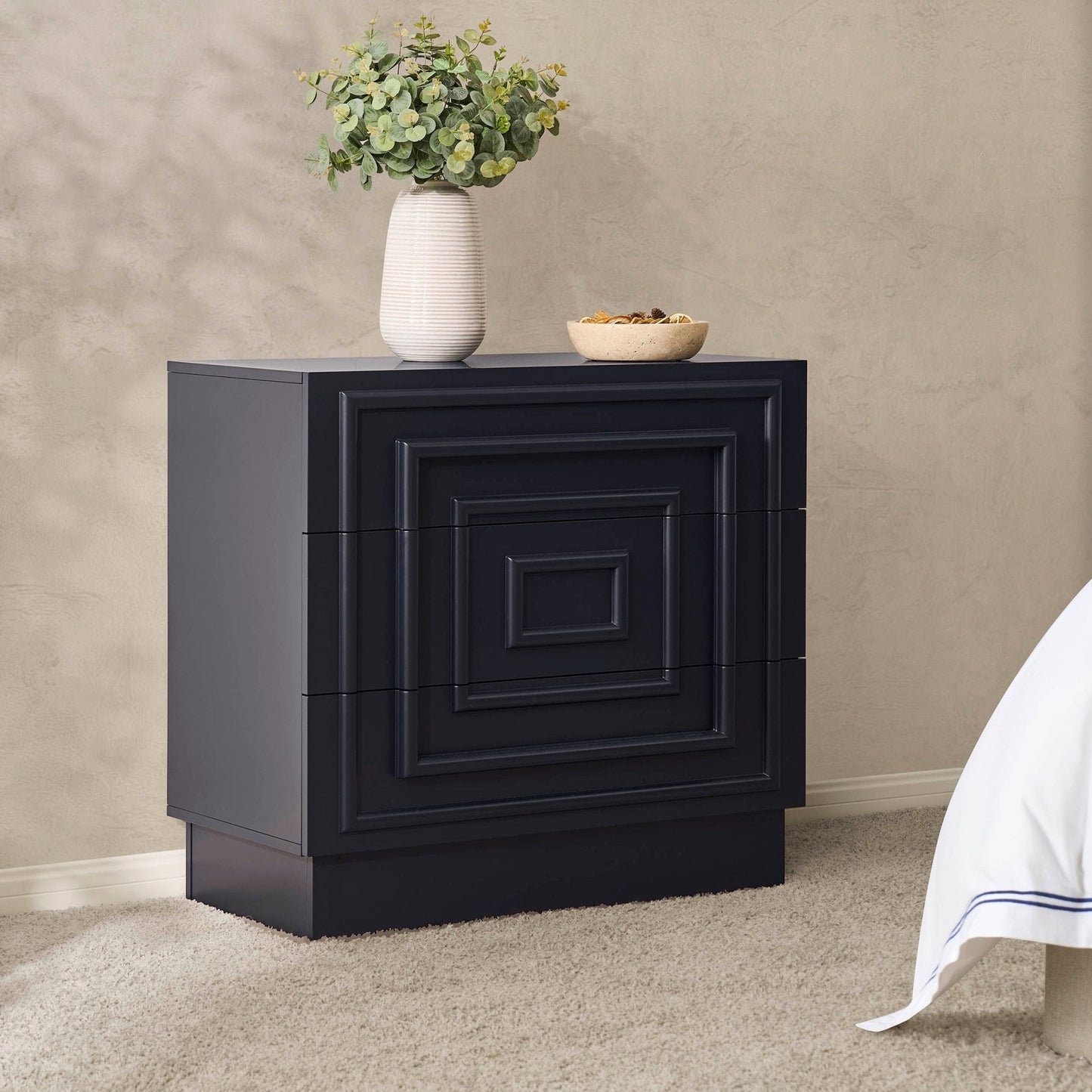 DUS-CC2-04052 Grade-C1 Dusk Harlow 3 Drawer Chest - Midnight RRP £199.00