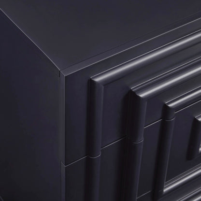DUS-CC2-04267 Grade-B Dusk Harlow 3 Drawer Chest - Midnight RRP £199.00