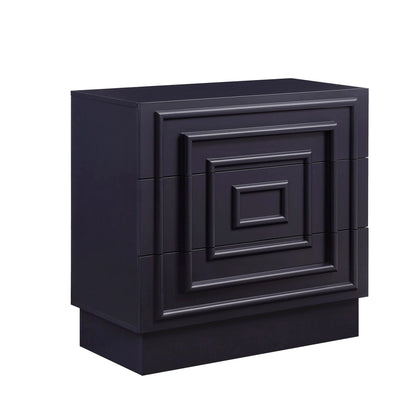 DUS-CC2-04267 Grade-B Dusk Harlow 3 Drawer Chest - Midnight RRP £199.00