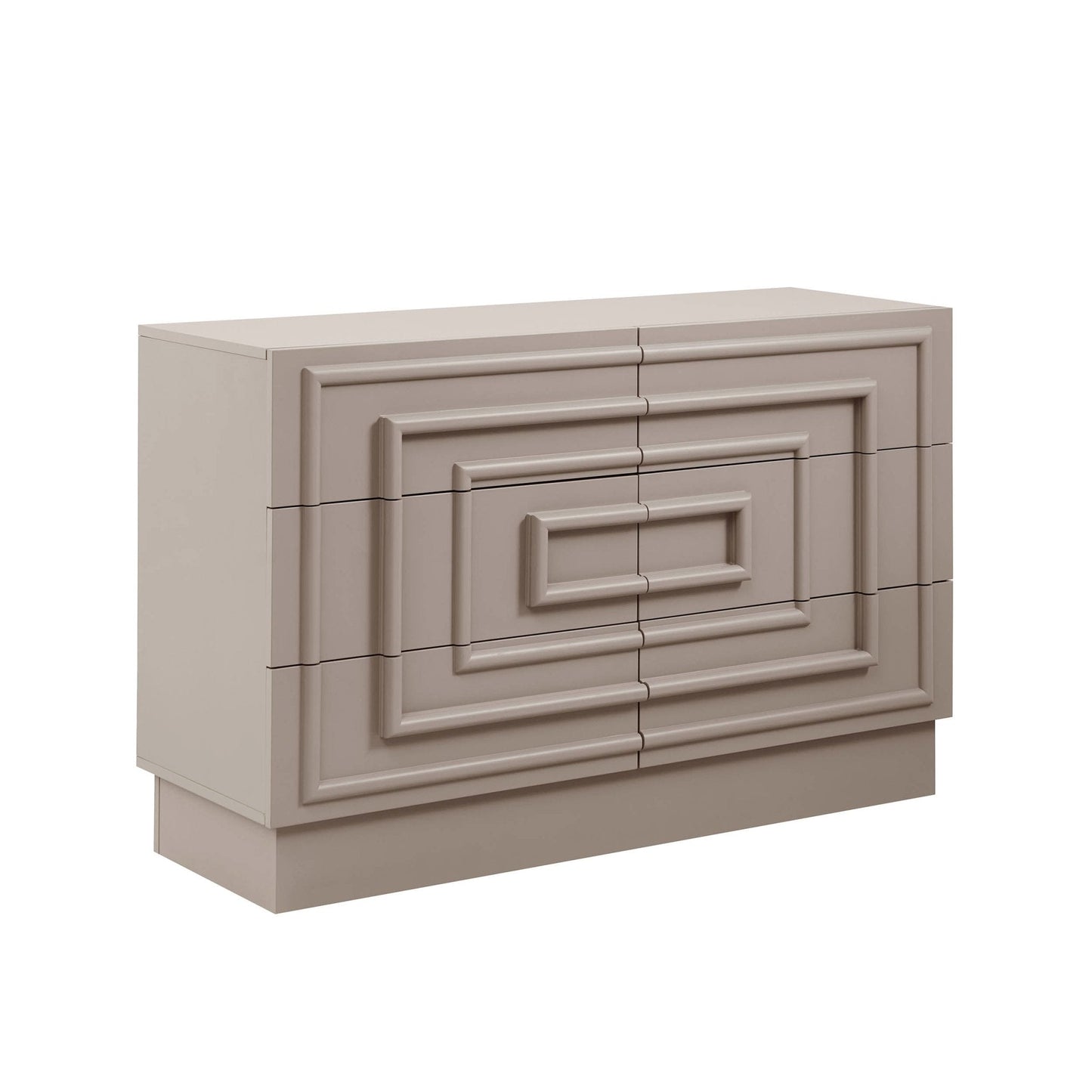 DUS-CC2-04164 Grade-B Dusk Harlow 6 Drawer Chest - Taupe RRP £269.00