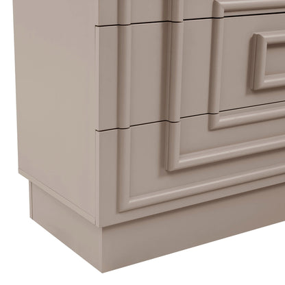 DUS-CC2-04164 Grade-B Dusk Harlow 6 Drawer Chest - Taupe RRP £269.00