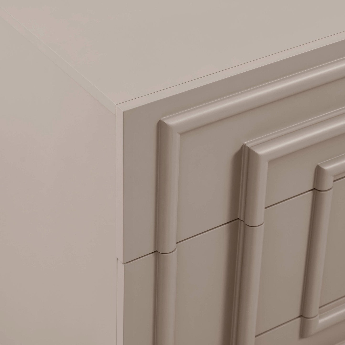 DUS-CC2-04164 Grade-B Dusk Harlow 6 Drawer Chest - Taupe RRP £269.00
