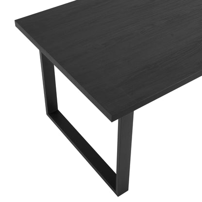 DUS-CC2-04770 Grade-B Dusk Harper 4-6 Seater Dining Table - Black RRP £229.00