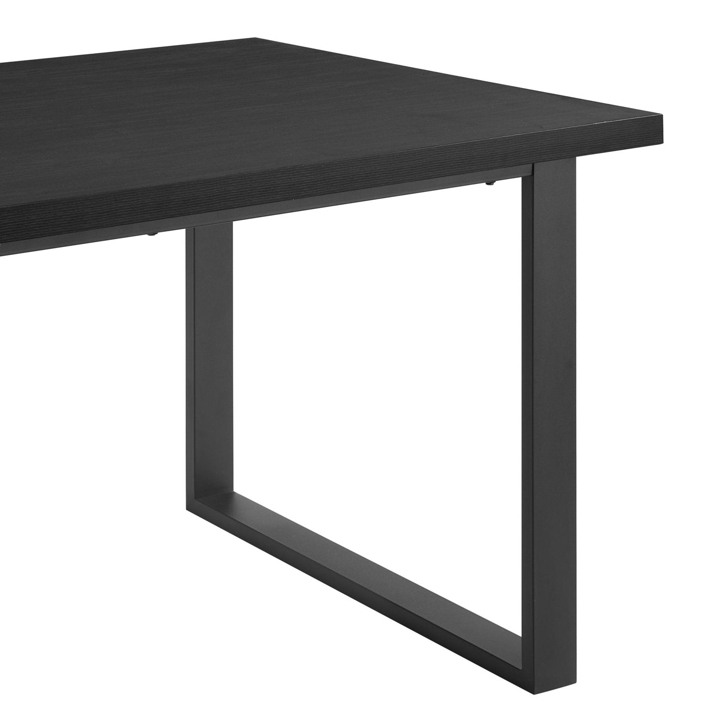 DUS-GOL-05239 Grade-B Dusk Harper 4-6 Seater Dining Table - Black RRP £229
