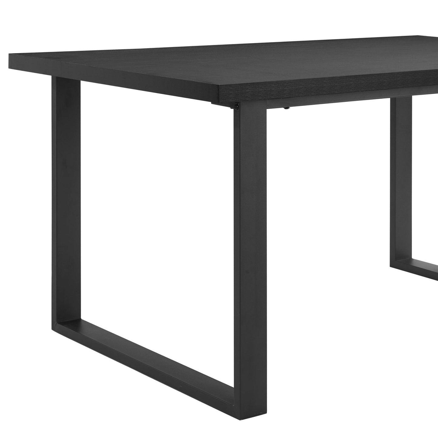 DUS-GOL-06349 Grade-B Dusk Harper 4-6 Seater Dining Table - Black RRP £229