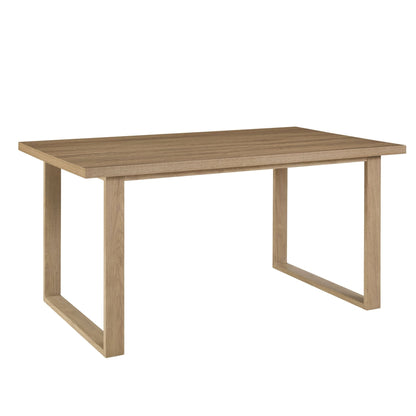 DUS-CC2-04448 Grade-B Dusk Harper 4-6 Seater Dining Table - Light Wood RRP £229.00
