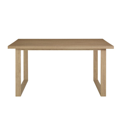 DUS-CC2-04448 Grade-B Dusk Harper 4-6 Seater Dining Table - Light Wood RRP £229.00