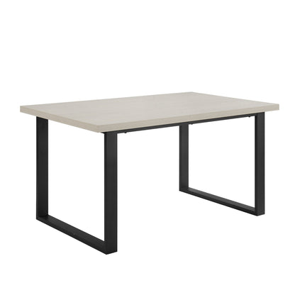 DUS-GOL-07441 Grade-B Dusk Harper 4-6 Seater Dining Table - Wood/Black RRP £229