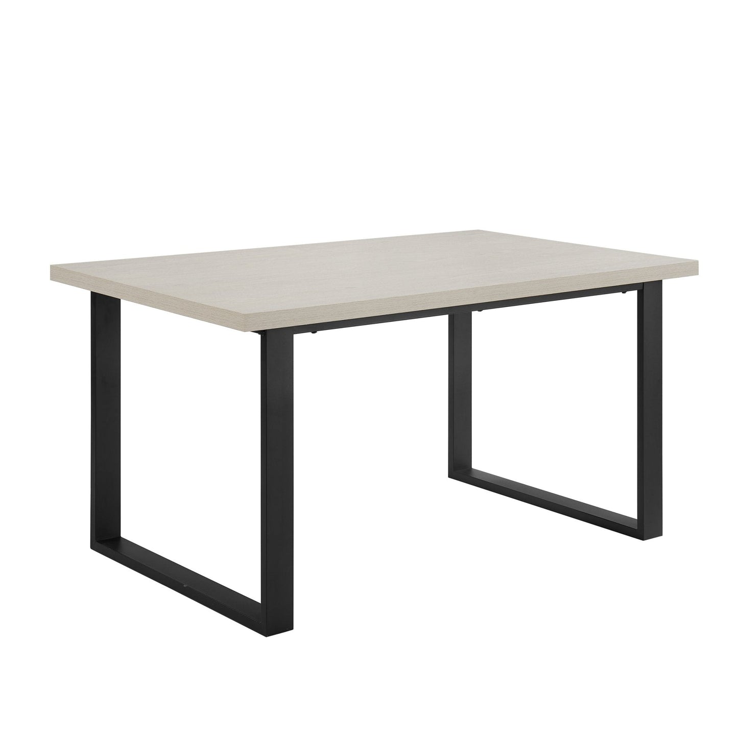 DUS-GOL-10657 Grade-B Dusk Harper 4-6 Seater Dining Table - Wood/Black RRP £229
