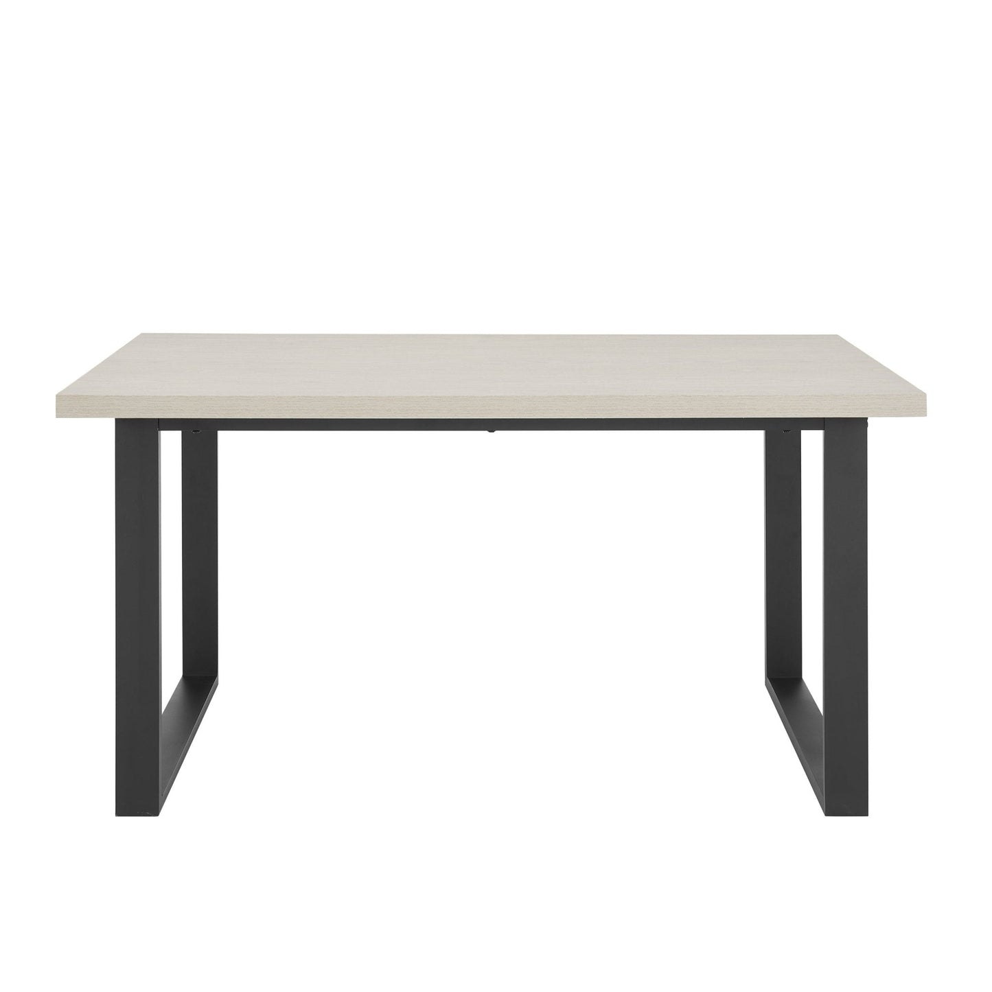 DUS-GOL-10657 Grade-B Dusk Harper 4-6 Seater Dining Table - Wood/Black RRP £229