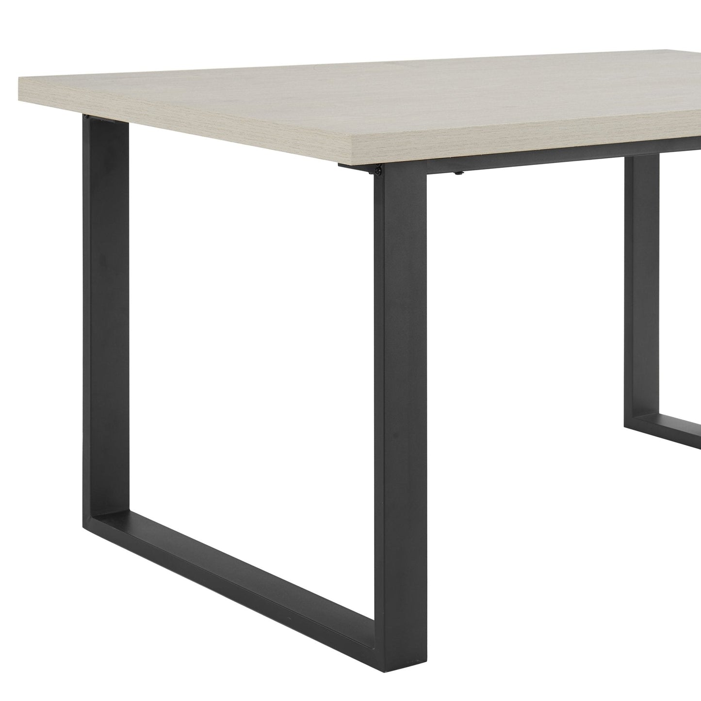 DUS-GOL-07441 Grade-B Dusk Harper 4-6 Seater Dining Table - Wood/Black RRP £229