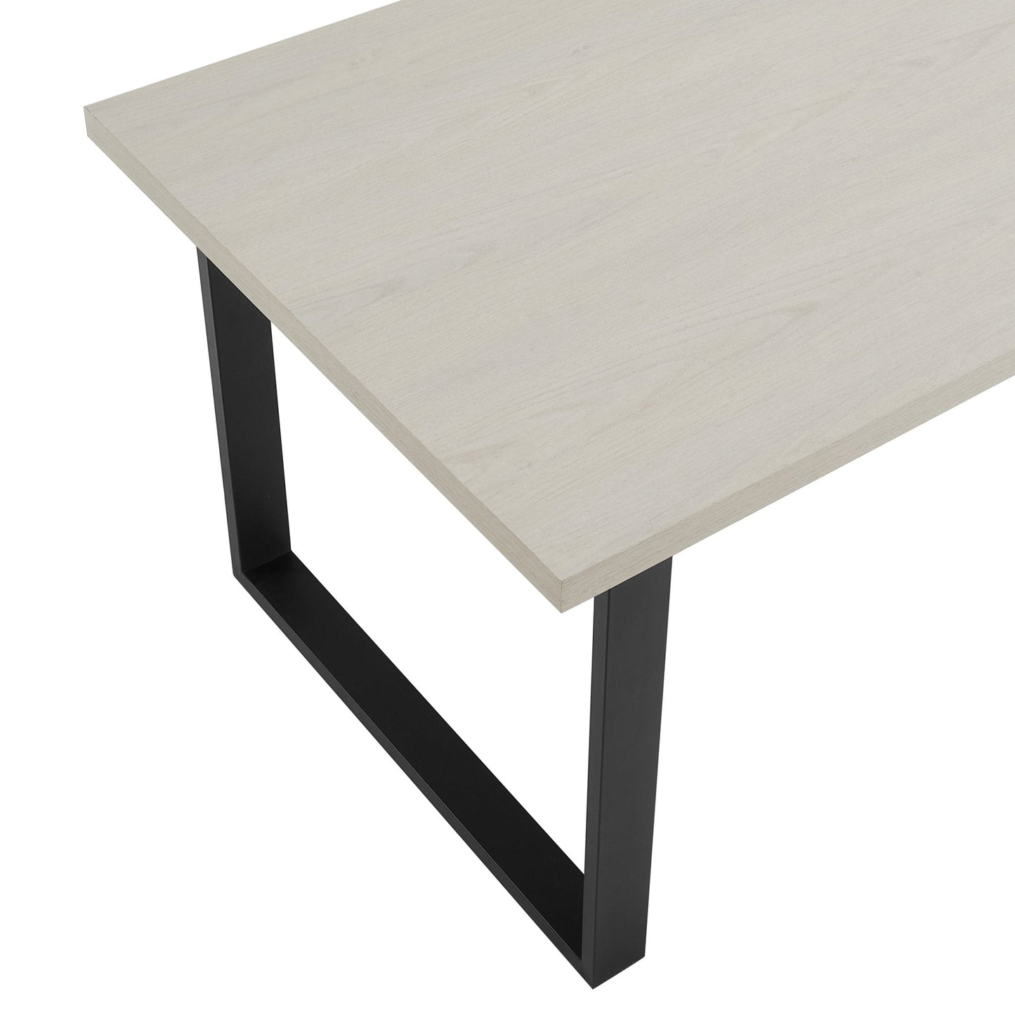 DUS-GOL-10657 Grade-B Dusk Harper 4-6 Seater Dining Table - Wood/Black RRP £229
